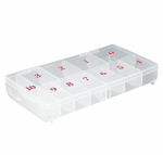 Contour  11-Slot Large Tip Box | Soft Plastic  {100/thùng}