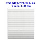 Dip Powder Wall-Mounted Acrylic Rack | 1-oz Jar | 120-Jars  {5/thùng}