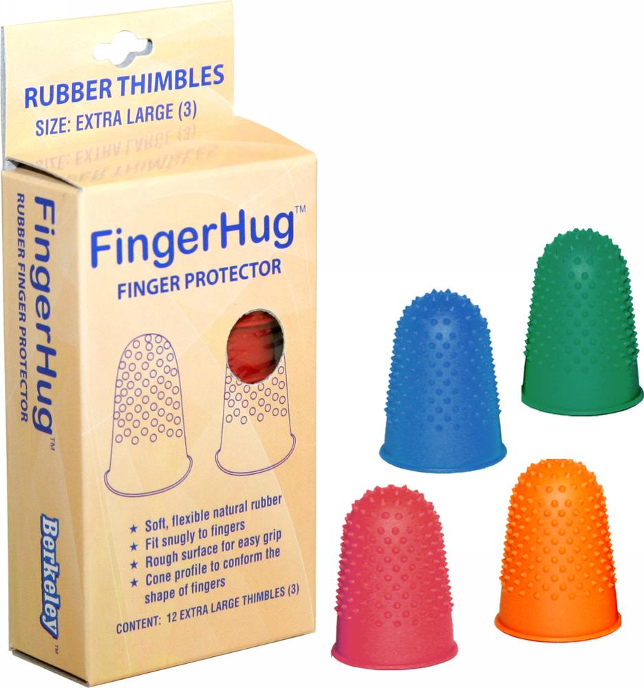Berkerley FingerHug Rubber Thimble - Size 0 - Yellow - 12ct -   - Beauty Store For Pros