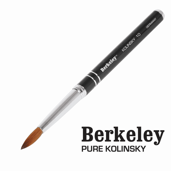 Berkeley Beauty Company Inc Berkeley Kolinsky Black Aluminum 10