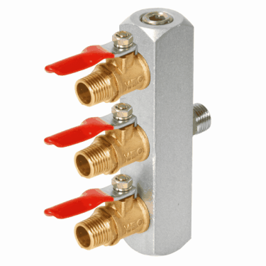 3-Way Air-Valved Manifold  {12/case}