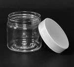 70ml Thin-Wall PET Jar with White Cap (~2.0oz Nail Powder)  {560/case}