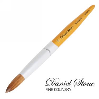 Daniel Stone Kolinsky | Gold Aluminum | Silver Ferrule | 22  {10/bag}