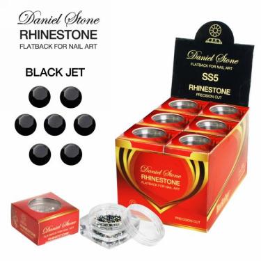 Daniel Stone Rhinestone in Ready-to-Use Jar | SS-5 | Black Jet  {18/box}