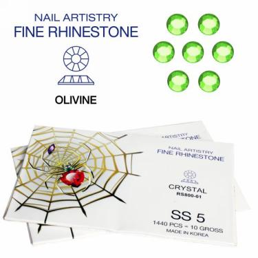 Spider Rhinestone | SS-5 | Olivine  {5/bundle}