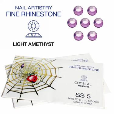 Spider Rhinestone | SS-5 | Light Amethyst  {5/bundle}