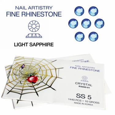 Spider Rhinestone | SS-5 | Light Sapphire  {5/bundle}