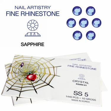 Spider Rhinestone | SS-5 | Sapphire  {5/bundle}