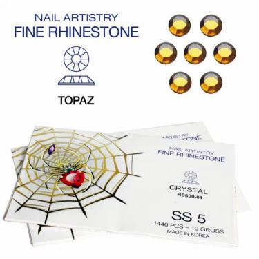 Spider Rhinestone | SS-5 | Topaz  {5/bundle}