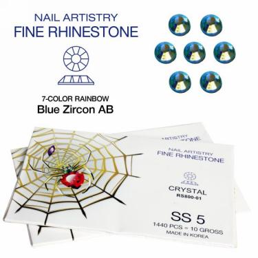 Spider Rhinestone | SS-5 | Blue Zircon AB  {5/bundle}