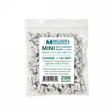 Milken MINI Sanding Band | WHITE | 200-ct Retail Bag #3