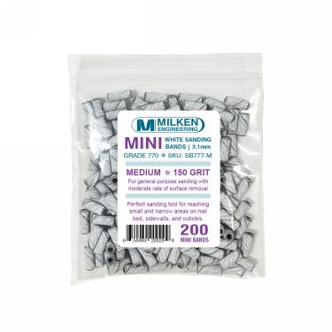 Milken MINI Sanding Band | WHITE | 200-ct Retail Bag #2