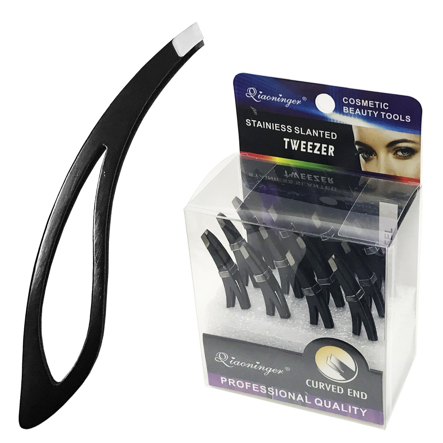 Berkeley SlantTip Butterfly Tweezers | Black  {12/box}