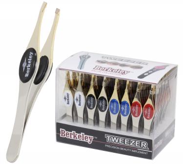 Berkeley SlantTip EZ Grip Special Edition Tweezer | Ultra-Shine  {48/box}