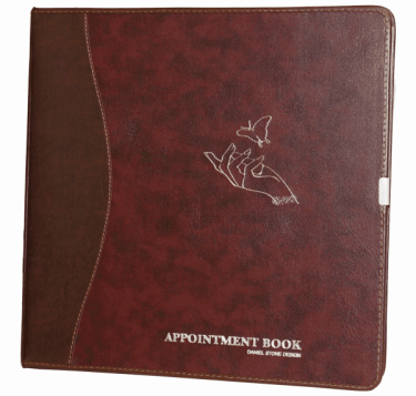 Daniel Stone 6-Column 200-Page Leather Appointment Book | Burgundy-Brown  {20/thùng}