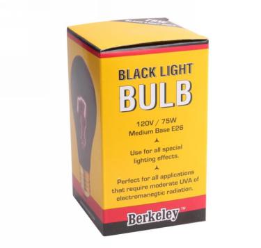 Standard Black Light Bulb - 75W/120V  {100/th&ugrave;ng}