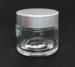 Ultra Clear Glass Jar with Aluminum Cap & Liner | 70ml ~ 2.3oz  {120/case}