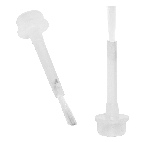 Premium Flat-Stem Brush | Long Stem |  White Hair | for 15mm Cap   {700/há»™p}