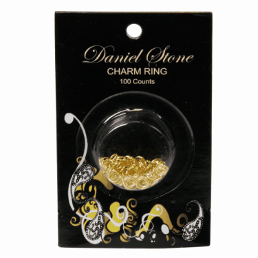 Daniel Stone Charm Ring Small Size & Gold-Plated  {25/há»™p}