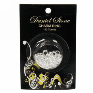 Daniel Stone Charm Ring Medium Size & Silver-Plated  {25/há»™p}