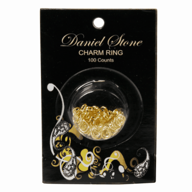 Daniel Stone Charm Ring Large Size & Gold-Plated  {25/há»™p}