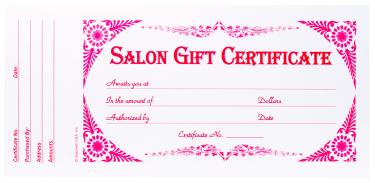 Salon Gift Certificate | 24/book   {50/há»™p}