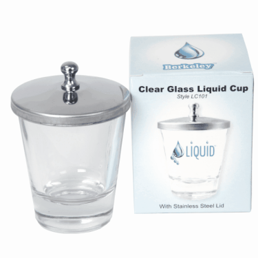 Liquid Cup 101 - Clear Glass with Lid  {144/th&ugrave;ng}