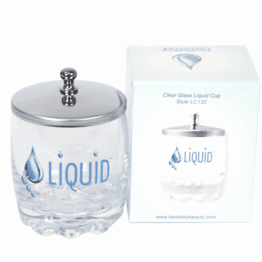 Liquid Cup 132 - Clear Glass with Lid  {144/th&ugrave;ng}