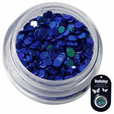 Irridescent Mylar Spangle | Full Round | Dark Blue  {25/box}