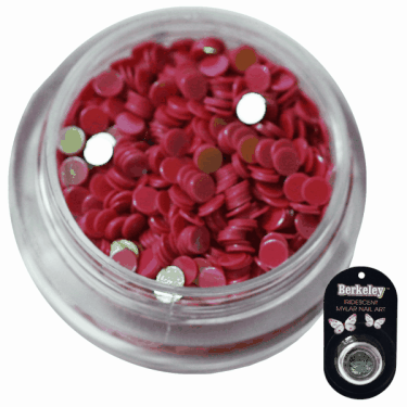 Irridescent Mylar Spangle | Full Round | Dark Red  {25/box}