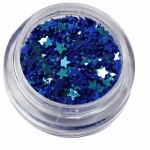 Irridescent Mylar Spangle Full Star Dark Blue  {25/box}