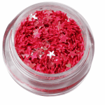 Irridescent Mylar Spangle | Full Star | Rose  {25/box}