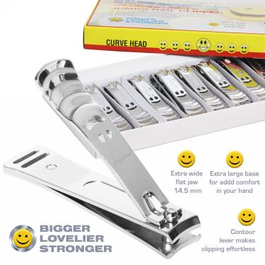 Berkeley Jumbo Smiley Nail Clipper | Curve Head  {10 boxes}