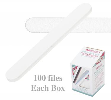 Milken Disposable Mini Nail File | White  {24/thùng}