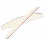 Berkeley Half-Moon Nail File | White  {20/thùng}