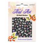 Flower 3-D Nail Decal | 8 Assorted Stickers Set  {5 sets/bao}