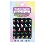 Christmas 3-D Nail Decal | 6 Assorted Stickers Set  {5 sets/bao}