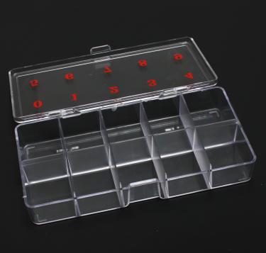 10-Slot Hard Plastic Small Tip Box  {100/Thùng} #2