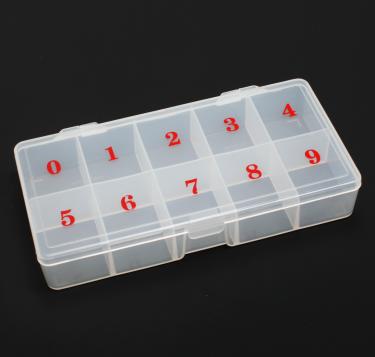 10-Slot Soft Plastic Small Tip Box  {100/thùng}