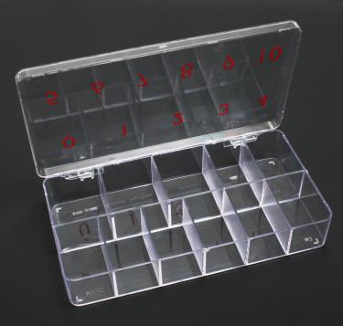 11-Slot Hard Plastic Large Tip Box  {100/thùng} #2