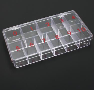 11-Slot Hard Plastic Large Tip Box  {100/thùng}