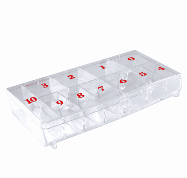 Contour  11-Slot Large Tip Box | Hard Plastic  {100/th&ugrave;ng}