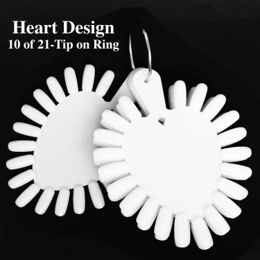 10 Heart Shape Displays of 21 Tips in a Ring  {50/thùng} #3