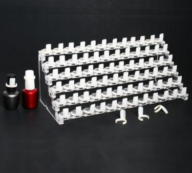 72-Natural Tip Table Display Acrylic Rack for Nail Art / Polish Color  {12/thùng}