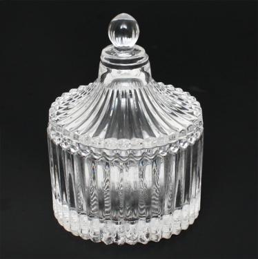 Vintage-1 glass Jar & Cup with glass lid | 80ml | 2.67 fl oz  {96/thùng} #2