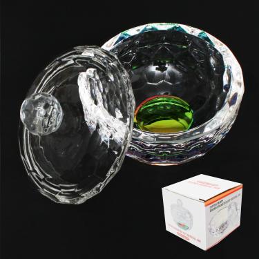 Crystal Beauty Premium Large & Heavy Powder Jar | Round Shaped  {48/thùng} #2