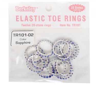 Berkeley Elastic Toe Ring | Sapphire  {bao 12 rings}