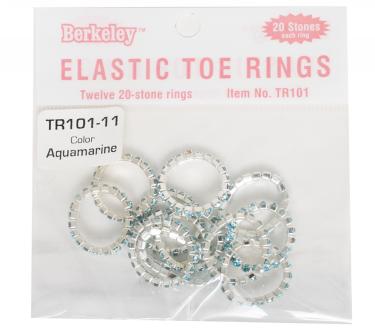 Berkeley Elastic Toe Ring | Aquamarine  {bao 12 rings}